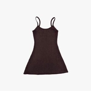 NWOT Los Angeles Apparel Heavy Rib Spaghetti Mini Dress